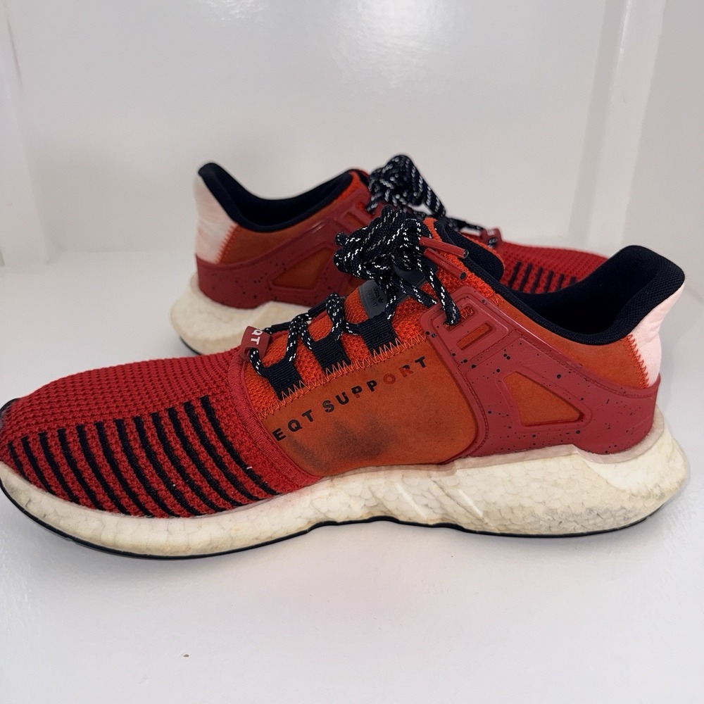 adidas EQT Support 93/17 Men's Sneakers Red/Core Black/Scarlet Size 12 - Picture 7 of 13